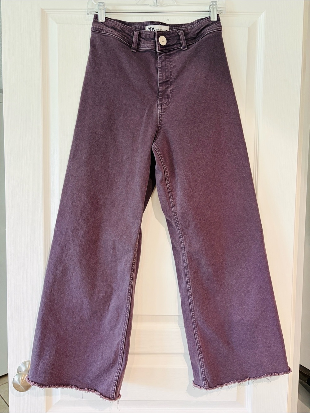Zara Wise Leg Jeans in Deep Plum
